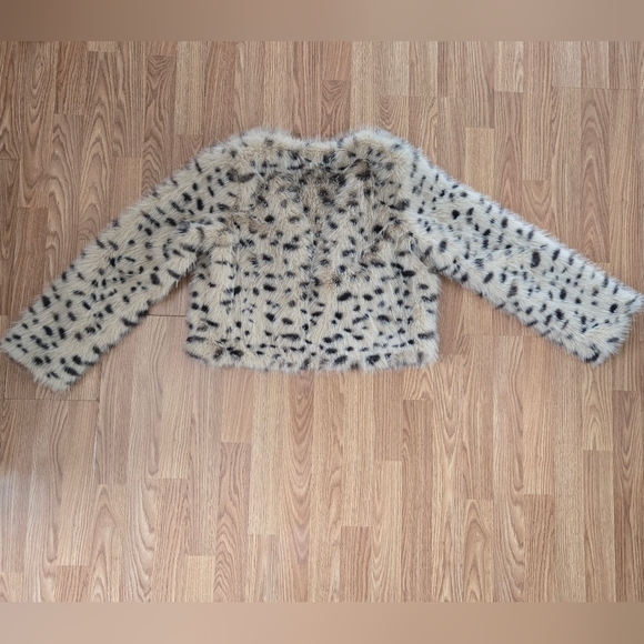 SHEIN Animal Print Faux Fur Coat - Picture 2 of 4